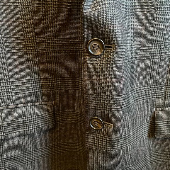 Ralph Lauren Wool Sport Coat, 42S Black Glen Plaid - Picture 7 of 11